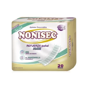 Nonisec Refuerzo De Pañal Maxi X 20 Unid Incontinencia Extrema