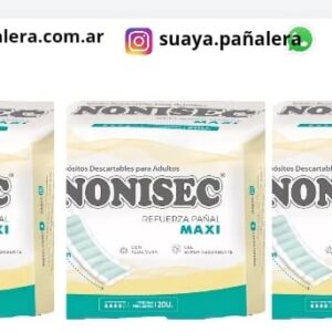 refuerza pañal Nonisec maxi oferta x 3 paquetes ( total 60 unidades )